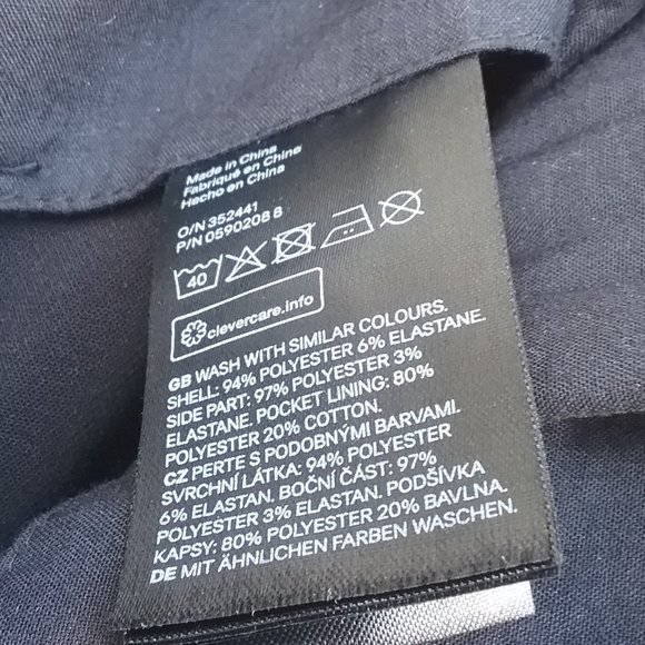 NWOT Black Paper Bag High Waisted Tuxedo Pants - Picture 14 of 16